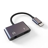 TOMPOL【MFi認証品】iPhone イヤホンジャック 2in1 イヤホン 変換 USB-C to 3.5mm 二股ケーブル 変換ケーブル 急速充電対応 HIFI音質 高耐久性 Type Cデバイスに対応