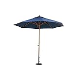 クランク付き 木製パラソル「270」【FBC】カラー：ネイビー(#9880321-60155)サイズ：幅270×奥行270×高さ254cm