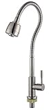 Life System シャワー 切り替え付き 単水栓 ステンレス製 キッチン 洗面用 シングルレバー シャワーヘッド T28 (シャワー切り替え)