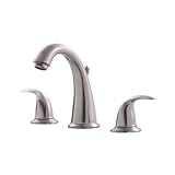 Ultra UF55013 Two-Handle Widespread Design Lavatory Faucet with Pop-Up Drain Assembly Brushed Nickel