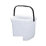GU31777 角型密閉バケツ　５Ｌ　蓋付き　ナチュラル色