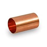 Everflow CCCL0250 2-1/2 Nominal Pipe Diameter Straight Copper Coupling With Sweat Sockets And Withou