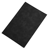 滑らかなスエードライクなフェイクレザー粘着シート/ブラック 約A4(約20cm×約30cm) 1枚 合皮シート フェイクレザーシート 手芸 デコレーションシート 革シート ポリウレタン製PUレザー 補修 布 リメイク DIY 屋内用