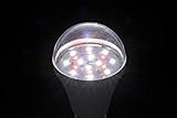 大葉・菊　花芽抑制用 8W　630nm赤色12LED　白色18LED　E26口金 IPX5相当防水仕様　AC100V 50Hz/60Hz 電照菊　大葉用