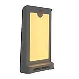 Jaztek led人感センサーライト ソーラーウォールライト 電球色 超薄型 表玄関/ガレージ/軒先などに屋外補助照明 防犯照明用