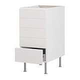 IKEA(イケア) FAKTUM イェデル ホワイト 60 cm 79833107 ベースキャビネット 引き出し5段付、イェデル ホワイト