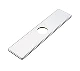 Bweクローム正方形10インチキッチンシンク蛇口穴カバーデッキプレートEscutcheon