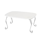 猫足ミニテーブル 折りたたみ センターテーブル コンパクト ねこあし ローテーブル 折れ脚 机 ホワイト