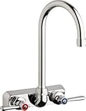 シカゴ洗面w4 W-g2e35 – 369 AB商用グレードセンターセットランドリー/サービスFAU、 4 Inch W4W-G2E35-369AB 1