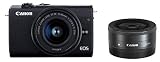 Canon ミラーレス一眼カメラ EOS M200 ダブルレンズキット ブラック EOSM200BK-WLK