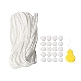 マスクゴム ストッパー セット 平ゴム 太さ 5mm 長さ 約 10m 5色 ホワイト