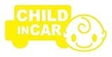 Sticker Shop Haru CHILD ＩＮ CAR ステッカー 車型 ２０cm イエロー