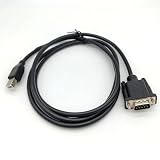KJCPZYPP DB9 オス - USB Bポートオス プリントポート RS232 シリアルケーブル USB B-Type to DB9 データ伝送プリンターアダプターケーブル 3メートル