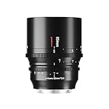 7artisans 85mm T2.0 大口径フルフレームシネレンズ Sony Eマウント対応、マニュアルフォーカス低歪みシネマレンズミラーレスカメラ Sony A7シリーズ FX3 A7S3 A7M3 A7M4用、ブラック