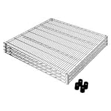ルミナス ポール径25mm用パーツ 棚板 スチールシェルフ (幅91.5Ｘ奥91.5cm) [スリーブ付] 3枚 SHL9090SL2-3