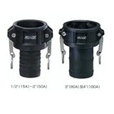 フルネスジャパン MAX-LOK ホースシャンクカプラー ポリプロピレン製 1.5インチ MAX-C-1.5P カムロック