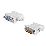 リタプロショップ®DVI - VGA 変換アダプタ DVI-D 24 + 1(オス) - VGA(メス) 15pin 変換アダプター コネクタ