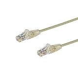 StarTech.com カテゴリ6 LANケーブル 2m Cat6極細ギガビットイーサネットケーブル グレー ツメ折れ防止RJ45コネクタ 28AWG N6PAT200CMGRS
