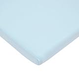 TL Care Supreme 100% Cotton Jersey Knit Fitted Bassinet Sheet, Blue by TL Care