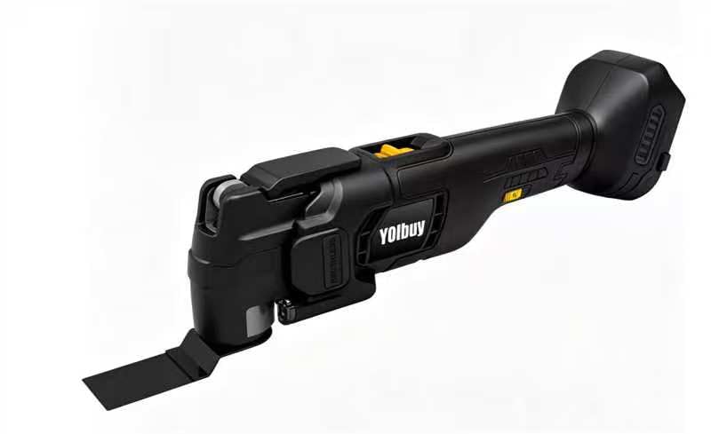 YOIbuy PRO 充電式 防振 マルチツール YMT-PR-31 黒色・ケースなし(充電池・充電器別売) | 3D制振ZVSシステムで振動を抑え ブラシレスモーターを搭載 6段変速・集じん対応、切断・研磨・剥離など幅広い作業に対応 替刃9点 マキ