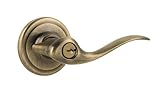 Kwikset 740TNL 5 SMT RCAL RCS Signature Series Tustin Keyed Entry Door Leverset, Antique Brass by Kw