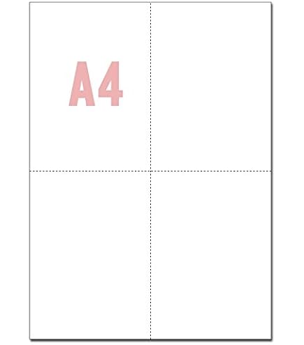 ppp　4枚 pp-p 4枚 Amazon | A4サイズ 4分割 マイクロミシン目入りPPC用紙 (500枚
