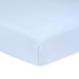 Carter's Jersey Knit Fitted Crib Sheet, Cloud Blue by Carter's