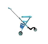 多機能子供用トロリー軽量折りたたみ三輪車ステンレス鋼耐腐食性耐摩耗性バギーペダルカーチャイルドカー（ブル​​ー）