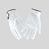 [HIDISUN] 革手袋 [豚革 リガー手袋 裏地つき 手首マジック 園芸 ガーデン グローブ ドライビンググローブ] (LL)