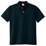 小倉屋 POLOIZM(ポロイズム) 110 ヘビーウェイト半袖ポロシャツ ブラック EL 110-80-EL