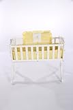 Baby Doll Bedding Gingham with Bear AppliqueMini Crib/ Port-a-Crib Bedding Set, Yellow by BabyDoll B