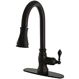 Kingston Brass Gourmetier GS7775ACL American Classic Single Handle Lead Free Kitchen Faucet with Pul