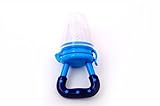 2 in 1 Blue Food Feeder baby fruit feeder or Aching Gums Soother/Teether by HAIXUN