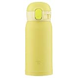 象印 (ZOJIRUSHI) 水筒 ワンタッチ ステンレスマグ シームレス 0.36L レモン SM-WA36-YA