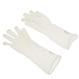B Blesiya 多機能作業手袋　半指手袋　皮膚保護　ヘア洗浄　食器洗浄　柔らかいラテックス　ホワイト　全3サイズ - S