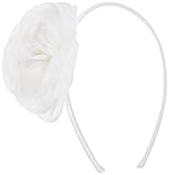 playette by goldbug ホワイトグリッターフラワーカチューシャ 43949