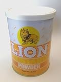横浜中華街　ライオン牌　カスタードパウダー　300ｇ缶、LION CUSTARED POWDER 製菓材料♪（多少へこ缶あり）