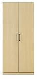 日本製 モダン 幅80cm ワードローブ 完成品 (ナチュラル)