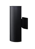 NICOR Lighting 50102BK 12 Inch Black Up and Down Bullet Light, [並行輸入品]