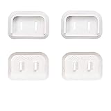 サンワサプライ プラグ安全カバー 2PプラグL型対応 ホワイト 50個入 TAP-PSC2N50