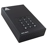 Apricorn Aegis 南京錠 16 TB FIPS 140-2 検証済み 256ビット暗号化ハードドライブ (ADT-3PL256F-16TB)