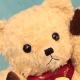 クラシックモヘア｜体重ベア（ウエイトベア）出産祝い・結婚式に (ライトブラウン／刺繍無し)