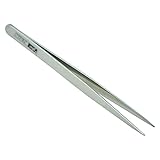 SODIAL(R)5.4"のシルバートーンのステンレススチール製の極細の尖ったピンセット
