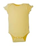 yuga☆やわらかボディ ひまわり染め 80cm オーガニックコットン100% 天然染め ベビー 服 子ども服 キッズ 女の子 男の子 兼用 ボディ 肌着 半袖 出産祝い プレゼント 綿100% 無地