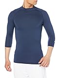 [ミズノ] アンダーシャツ ローネック 七分袖 アンダーウェア 【ストレッチ/吸汗速乾】 MZ0305 メンズ C-5 ネイビー 4L