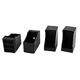 uxcell　家具足パッド　家具フットレッグのコーナープロテクターパッド　長方形　プラスチック　4個 30mmx50mm