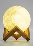 月Canes夜ランプ夜ライト、5.9インチ充電式3dプリントライト