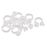 uxcell　ホースクランプ　ホースバンド　パイプファスナー　プラスチック　調整可能　12.3-14mm範囲　10個入り