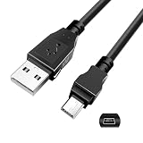USB miniB ケーブル T型ポートMP3アダプタMP4ナビゲータカメラ充電接続線 PS3 コントローラー 、ドライブレコーダー、GPS などに対応タイプAオス- miniBオス（1.5メートル）