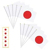 日本国旗 日本手旗 ミニ国旗 スポーツ オリンピック ワールドカップ 日の丸 旗 応援グッズ 日本国旗 手持ち 手旗国旗 21x14cm 11枚セット